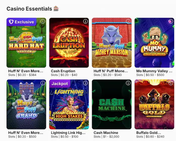 FanDuel Casino UK games